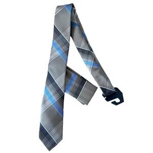 NWT Brand Q Italian Neck Tie and Handkerchief Set 100% Microfiber